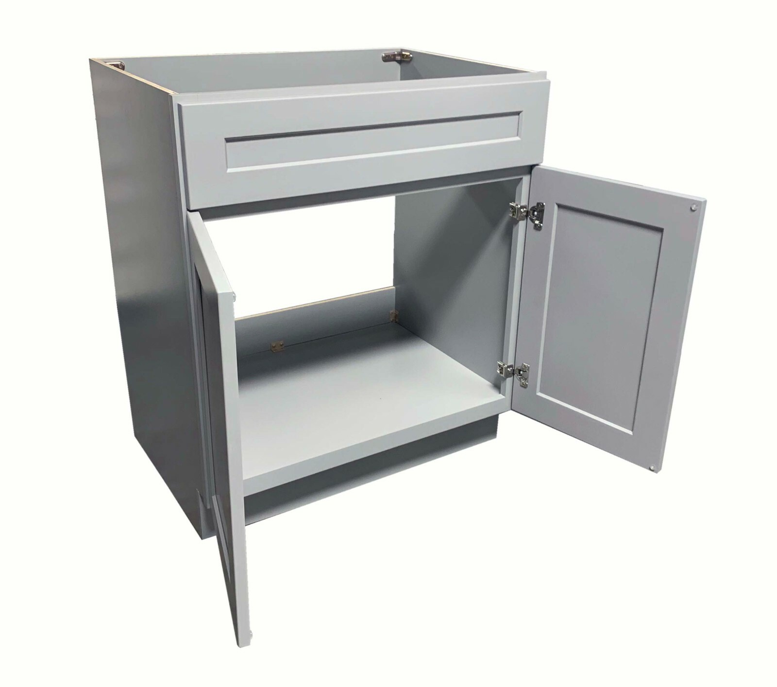 36″ Light Grey Shaker Single Bathroom Vanity Base Cabinet 36″ W x 21″ D x 34.5″H