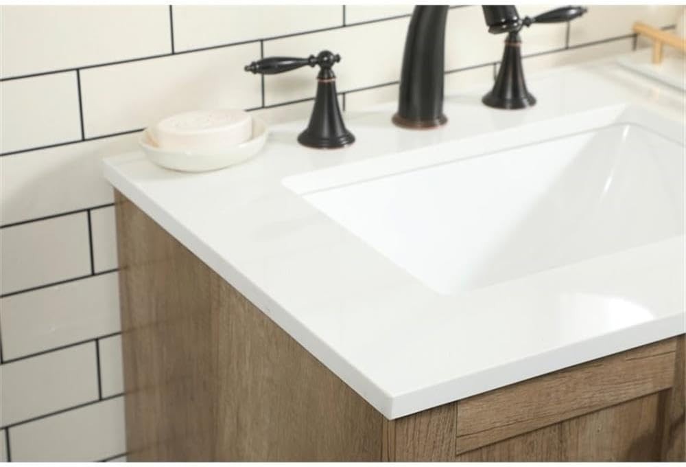 Elegant Lighting VF2836NT 36 inch Single Bathroom Vanity in Natural Oak