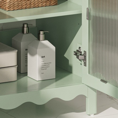 31 Bathroom Vanity With Tempered Glass, Modern Bathroom Cabinet With Rubber Wood