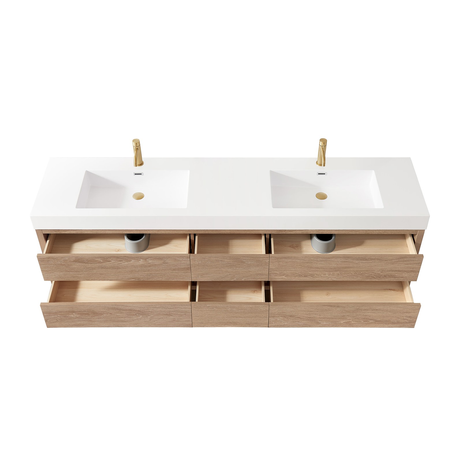 Miseno MV-ALIS84-WHT-NM Palencia 84″ Wall Mounted Double Basin – North American