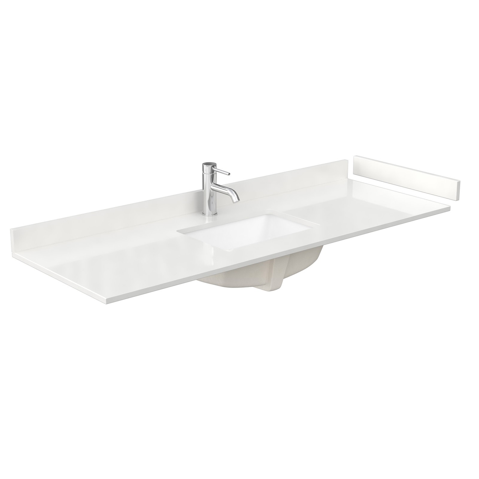 Wyndham Collection WCF9191-60S-QTZ-UNSMXX Palmilla 60″ – Natural Oak / White