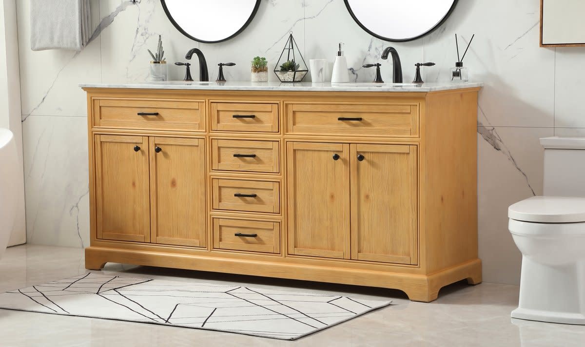 Elegant Lighting VF15072D Americana 72″ – Natural Wood