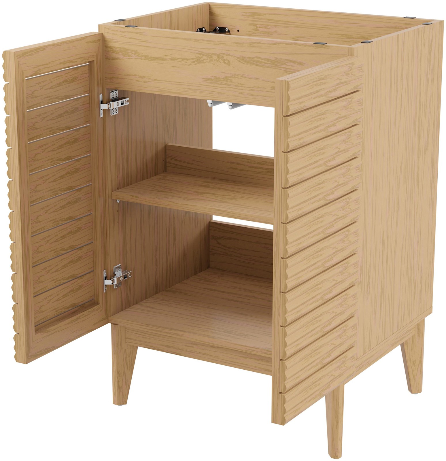 JONATHAN Y Lighting VAN1005 Calandre 24″ Single – Wood