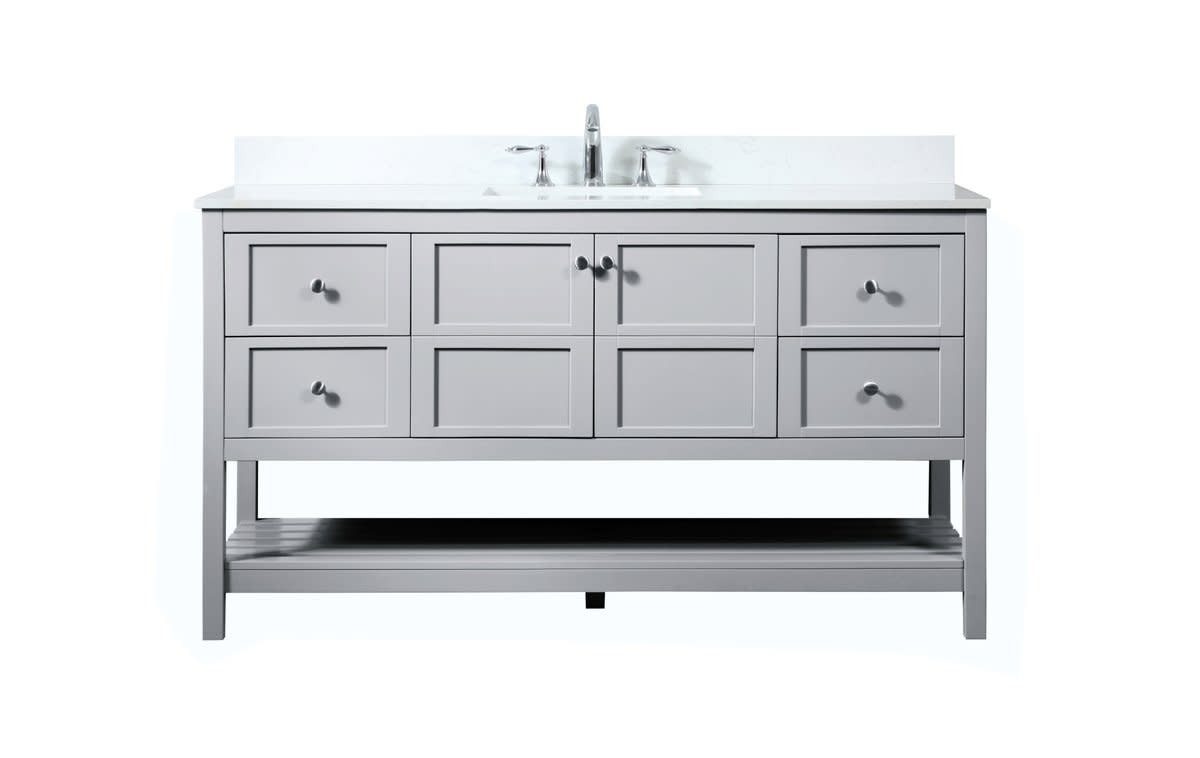 Elegant Lighting VF16460 Theo 60″ – White