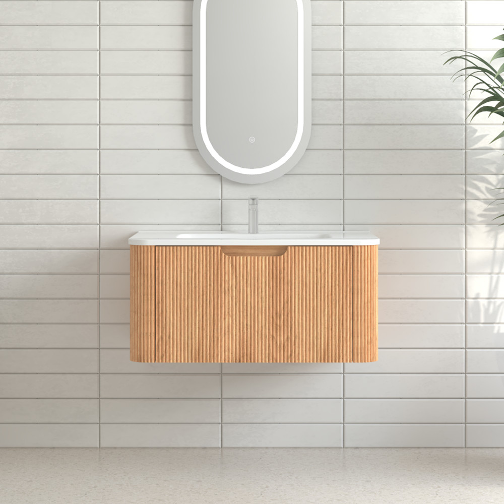 24″ 30″ Floating Vanity Cabinet with Sink, Wall Mounted Bathroom Vanity, Drawer