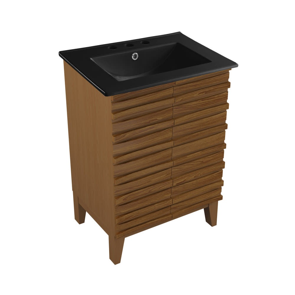 Swiss Madison SM-BV470-3 Cascade 24″ – White Oak / Matte Black