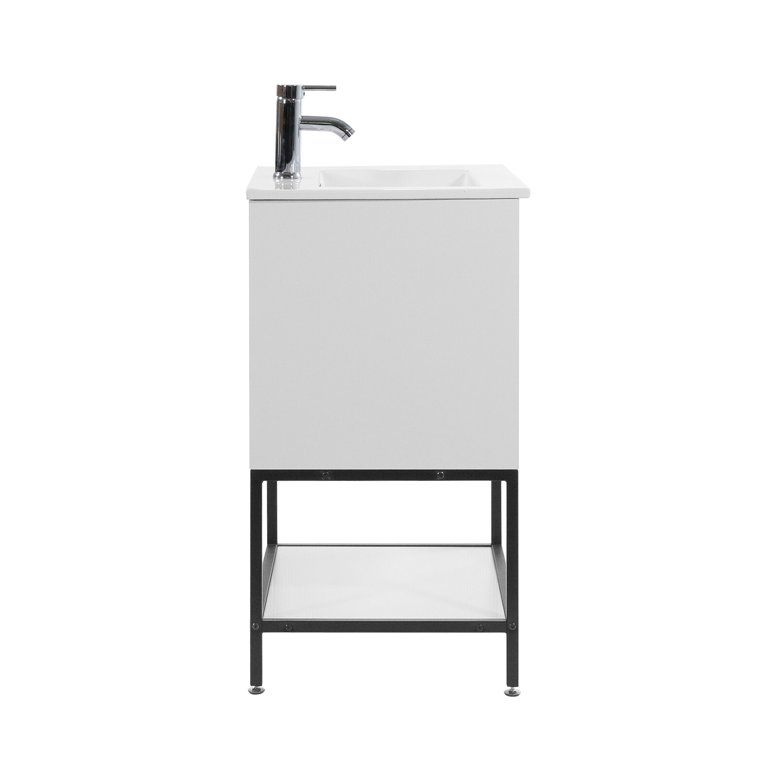 24″ Bathroom Vanity with Sink Floor Stand Storage Cabinet Set & Faucet Combo