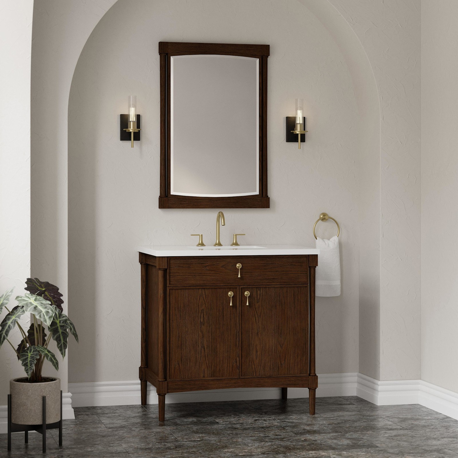 James Martin Vanities D680-V36-3WZ Kinnsden 36″ – Sable Oak