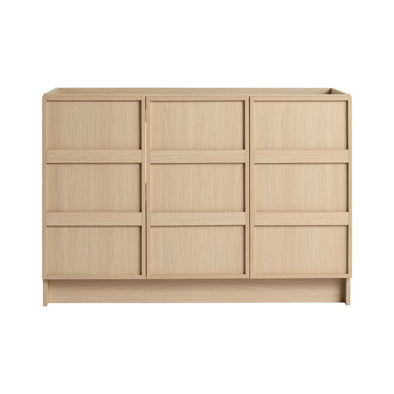 48 Inch Plywood Freestanding Bathroom Vanity Cabinet W/ 3 Doors Without Sink