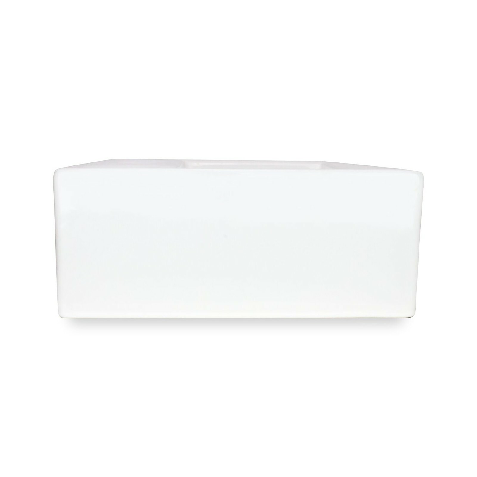 Rectangular Box Shaped Vessel Bathroom Sink 20 1/8″ X 16 1/8″ White Porcelain