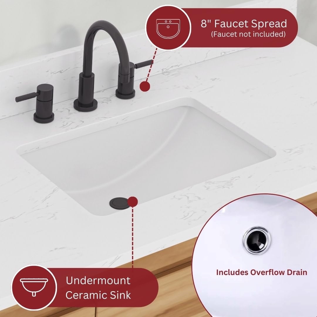 Avanity COVENTRY-VS61-E Coventry 60″ Free Standing Vanity Setanity Set*NEW*