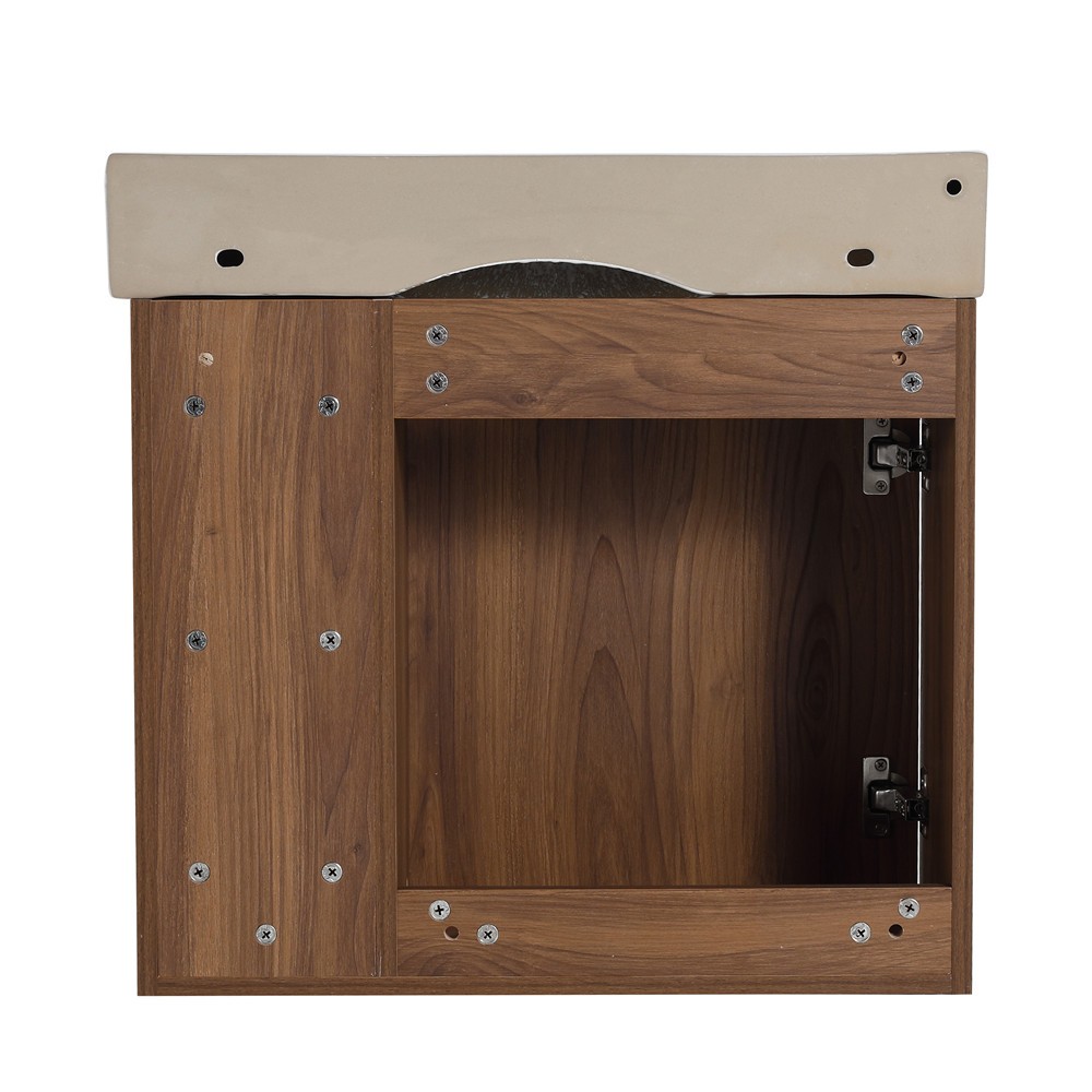 24″ 28″ Wall Mounted Bathroom Vanity with Sink, Floating Vanity Cabinet, Shelves