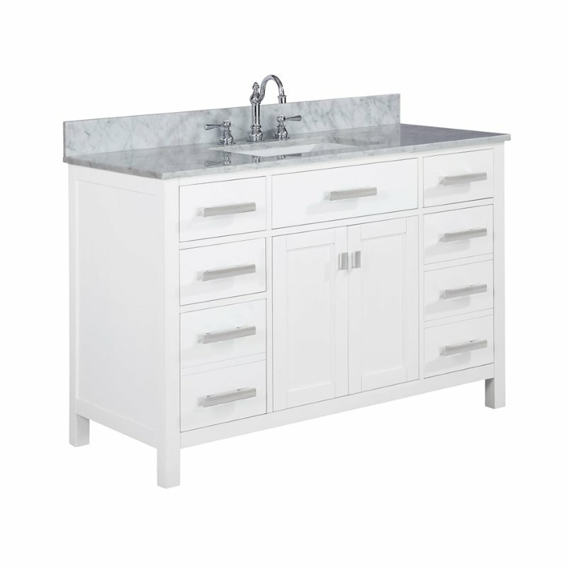 Maklaine 48″ Single Vanity in White