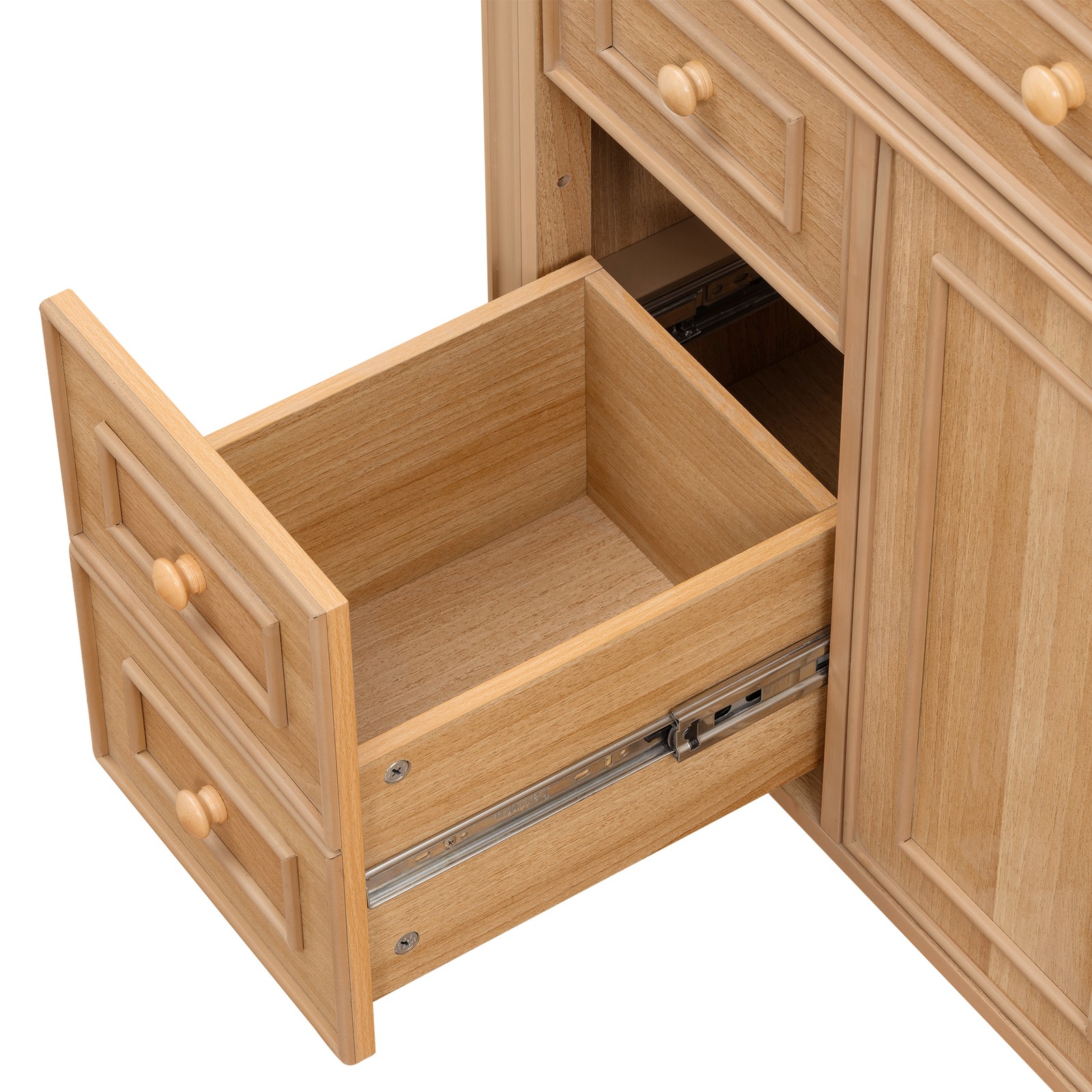 36″ Bathroom Vanity w/Sink,3 Drawers,Freestanding Storage Vanity 2 Doors Cabinet