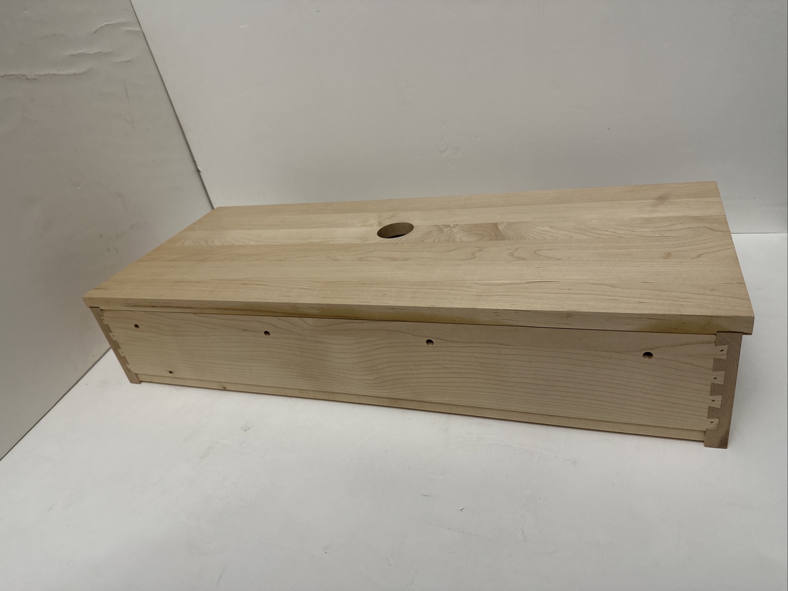 Signature Hardware 18″ NADIYA WALL-MOUNT VESSEL SINK VANITY UNFINISHED MAPLE