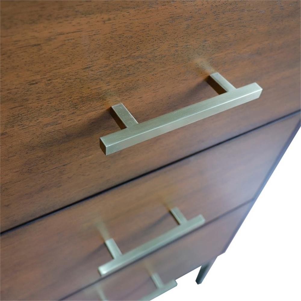 61 in. Double Wooden Vanity Walnut Black White Carrara Marble Round Sink