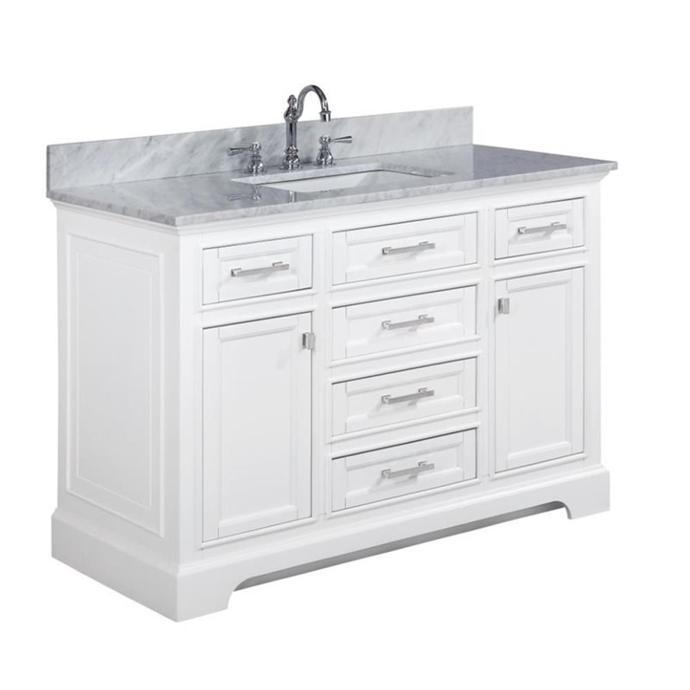 Maklaine 48″ Single Vanity in White