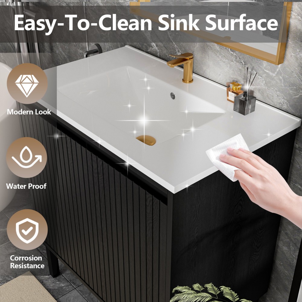 Bathroom Vanity W Sink Floor Standing Structure