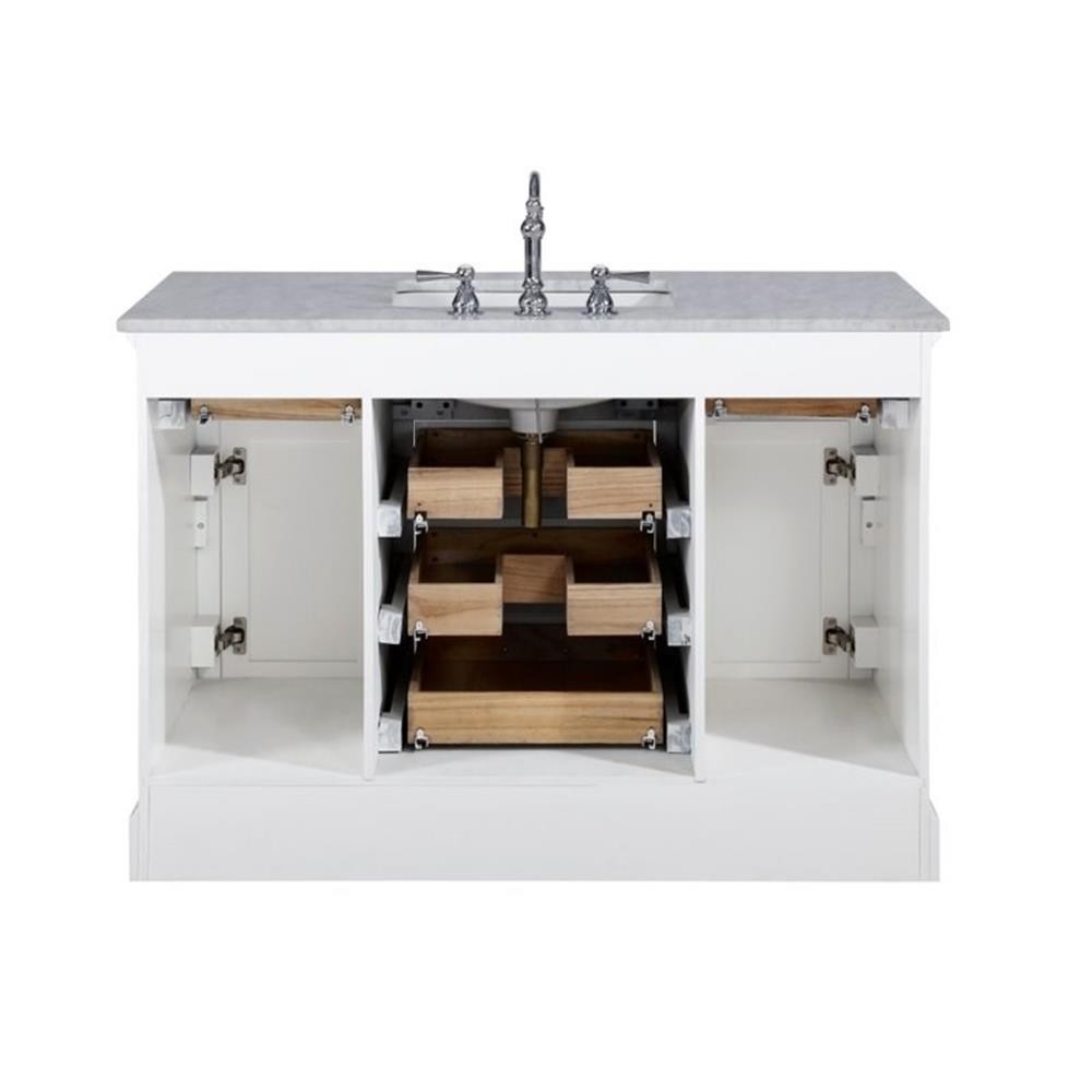 Maklaine 48″ Single Vanity in White