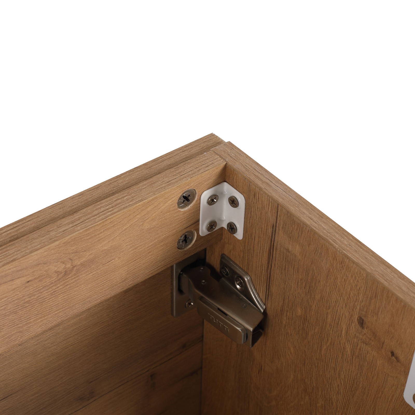 18in Floating Wall-Mounted Bathroom Vanity Cabinet W/ Resin Sink Basin Plywood