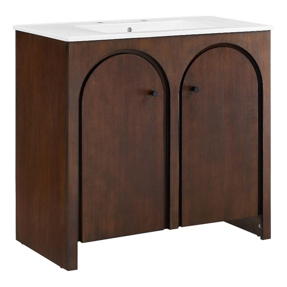 Appia 36″ Bathroom Vanity in Walnut White