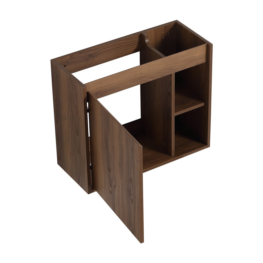 24″ 28″ Wall Mounted Bathroom Vanity with Sink, Floating Vanity Cabinet, Shelves