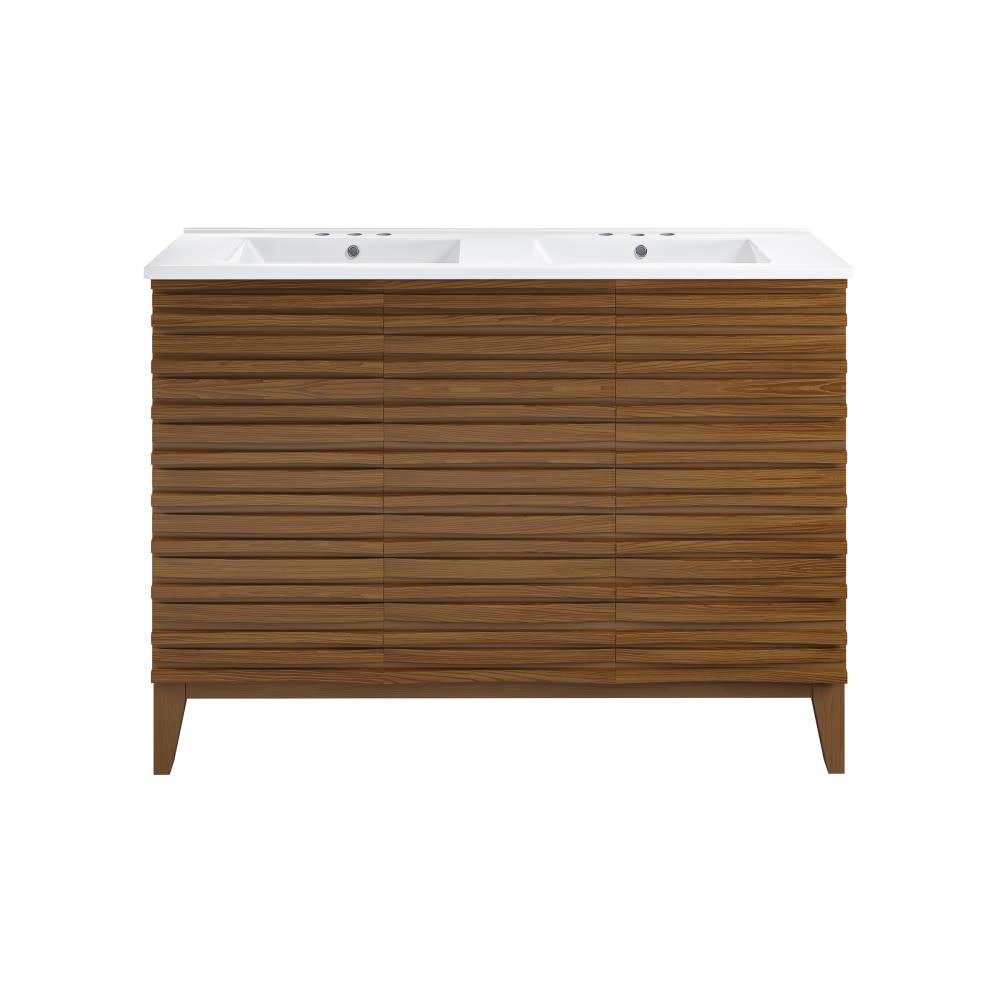 Swiss Madison SM-BV557D-3 Cascade 48″ – Brown Oak / White