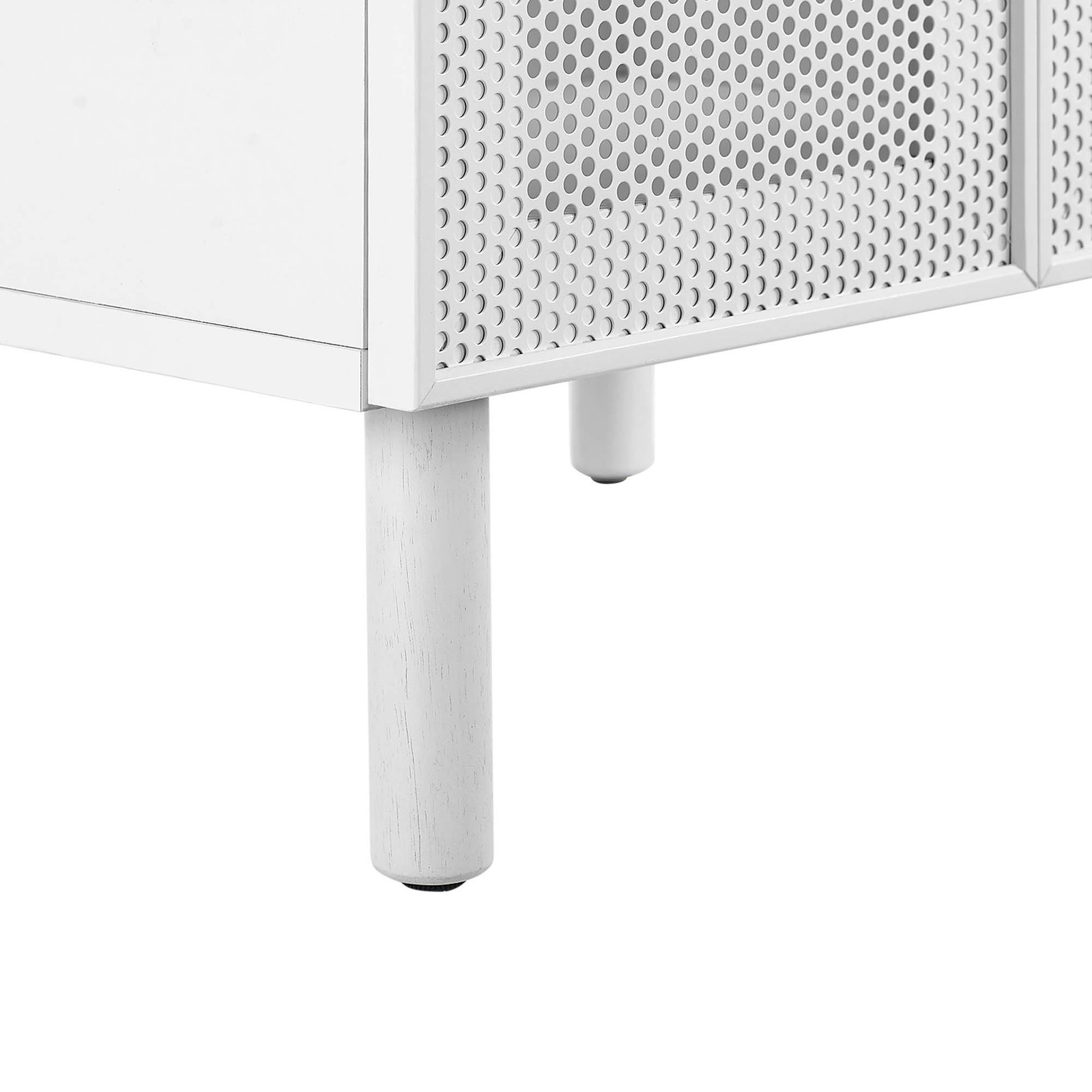 Calla 24″ Perforated Metal Bathroom Vanity in White White