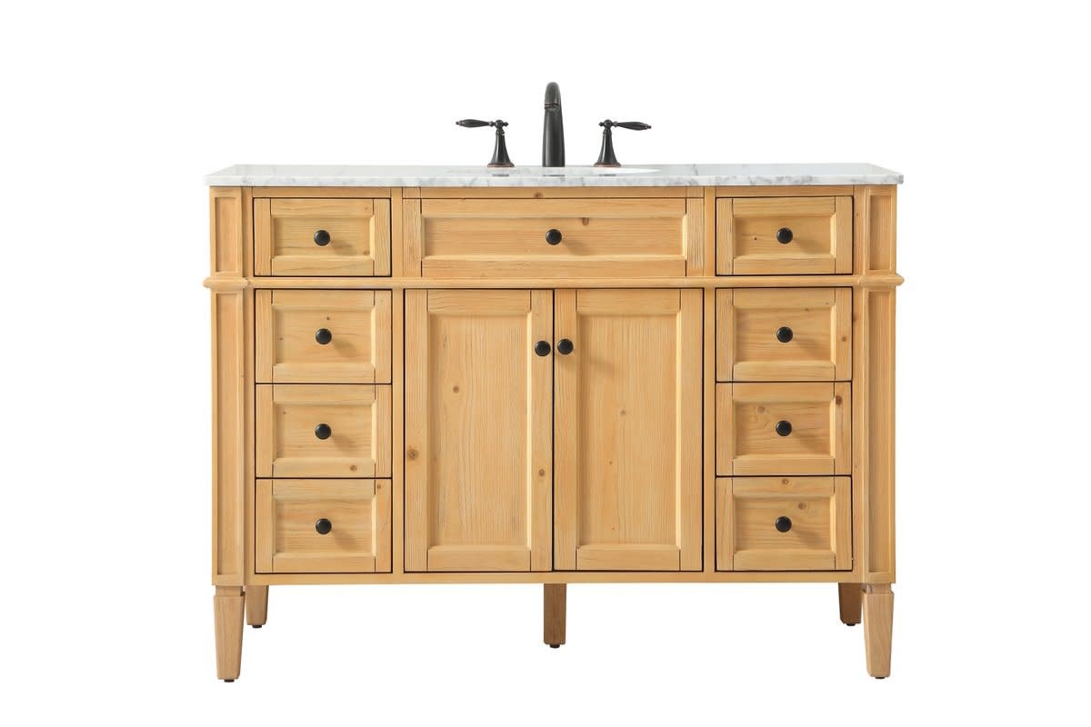 Elegant Lighting VF12548 Park Avenue 48″ – Natural Wood