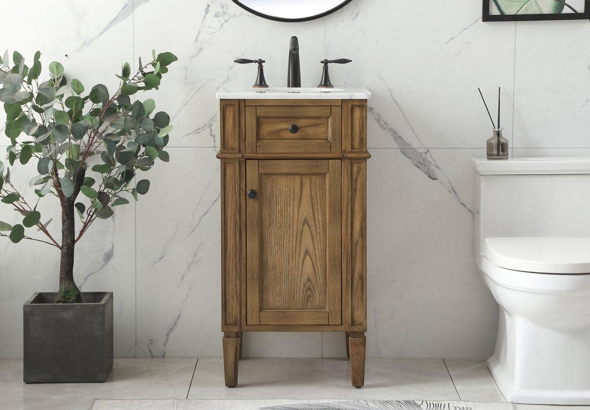 Elegant Lighting VF12518 Park Avenue 18″ – Natural Wood