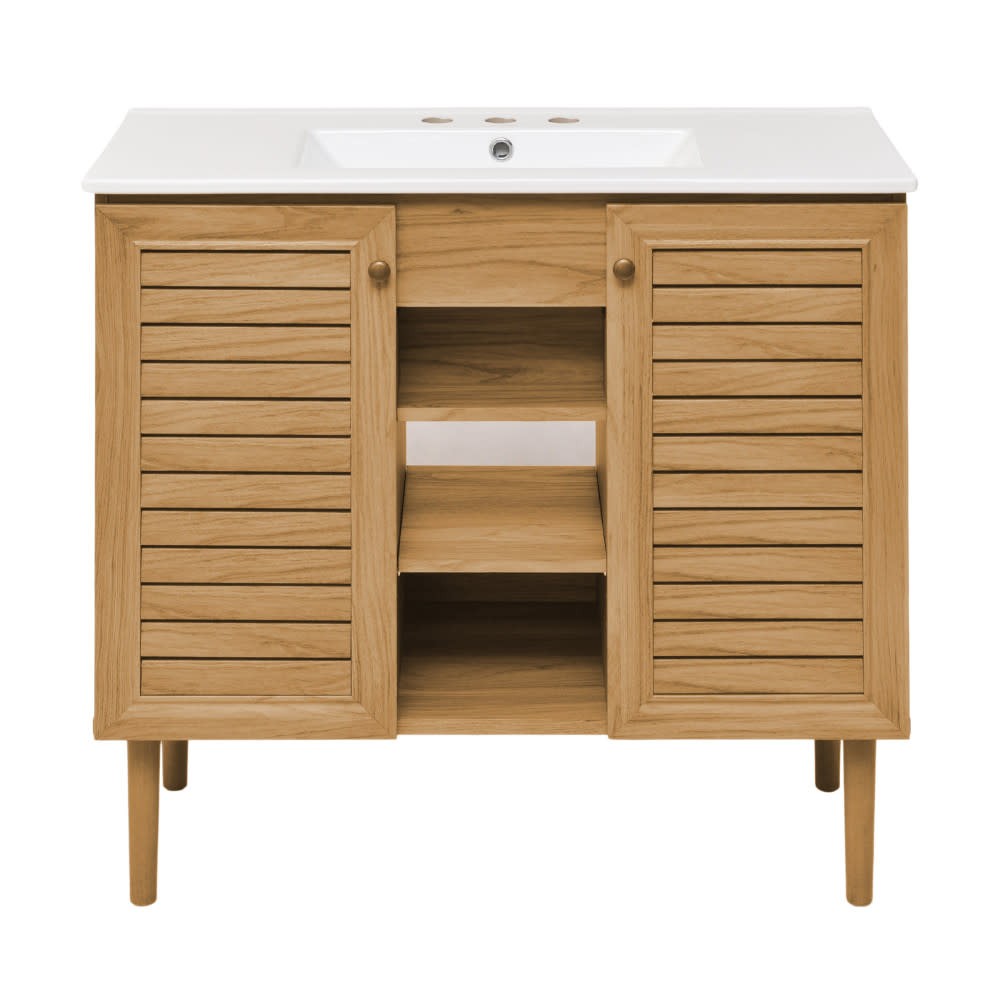 Swiss Madison SM-BV374-3 Bron 36″ – Golden Oak / White