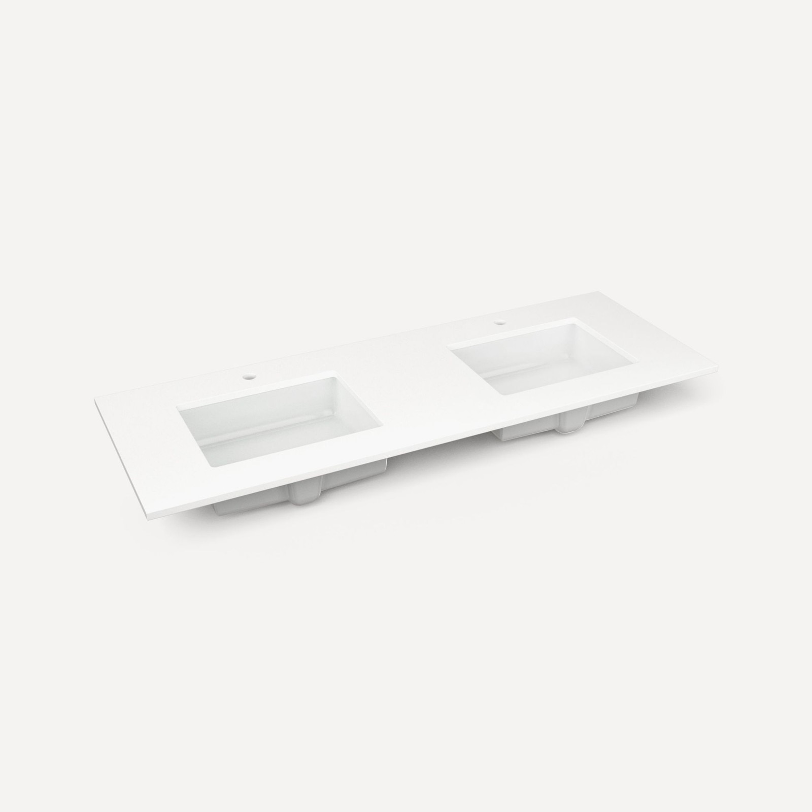 Robern TB61UDO-1D2 61″ Quartz Vanity Top for 1 Hole Faucet – Quartz White