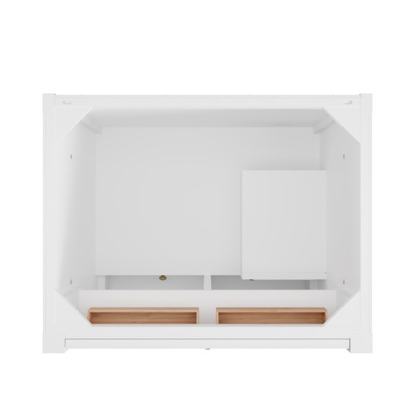 30″ James Martin Bellshire 660-V30-BW-1WZ Vanity Cabinet White Zeus Top
