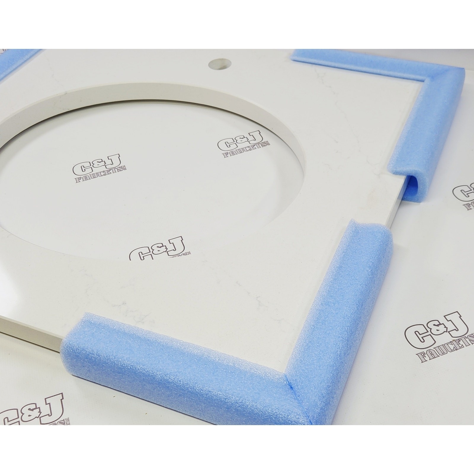 Kohler 28247-EST Silestone Quartz 25″ Vanity Top Oval Cutout – ET Statuario