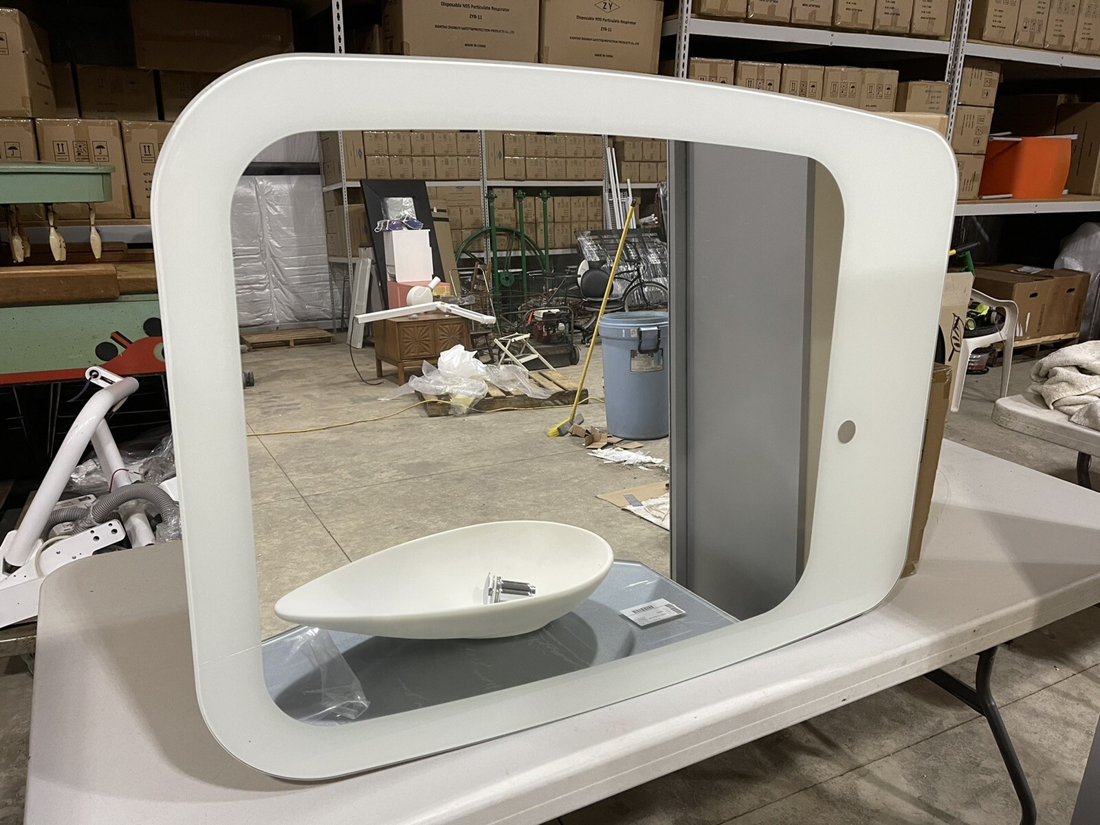Ardeco Artesi Ultra Modern Bathroom Vanity Cabinet Mirror Set Italy $12K Retail!