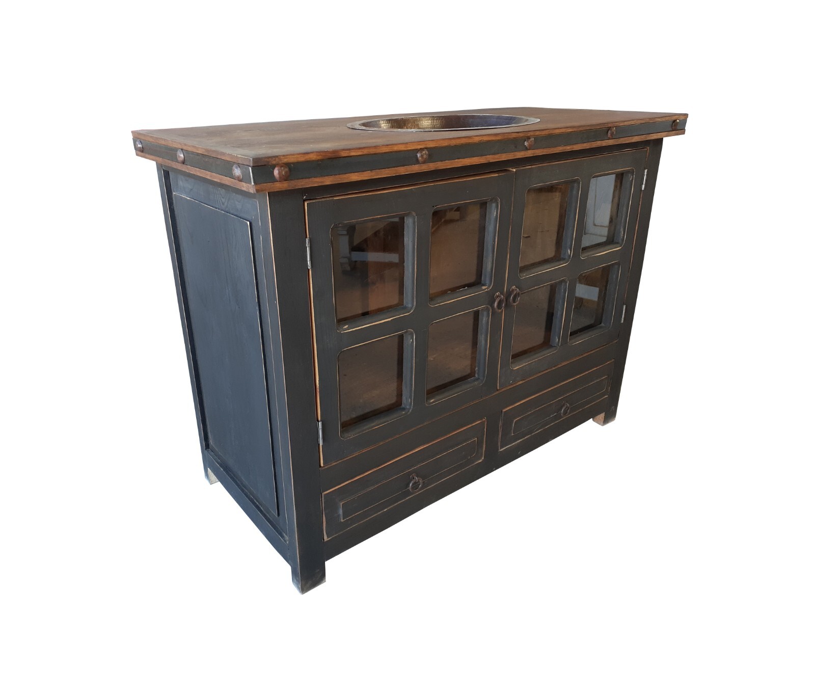 San Angelo Rustic Bathroom Vanity Furniture