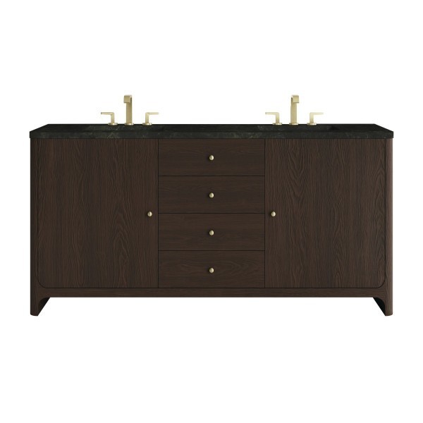 72″ James Martin Gracyn D125-V72-SBL-WPHT Double Vanity Cabinet PhantomeEclosTop