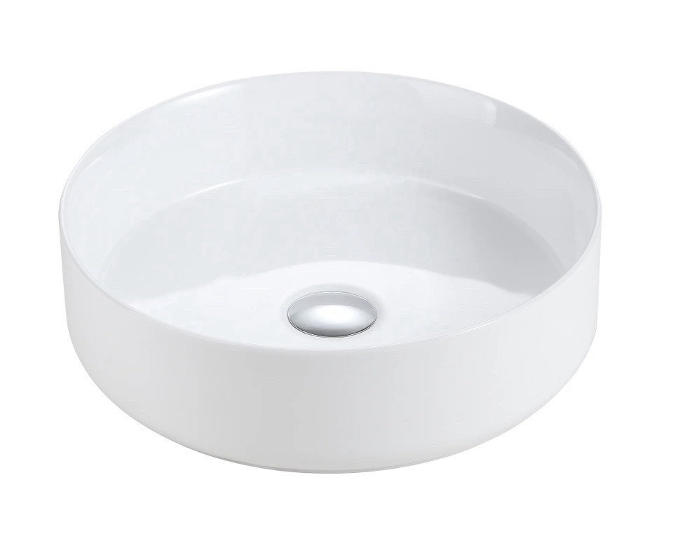 BB16-16A-101, Integrated White Ceramic Basin, Drain NOT Included