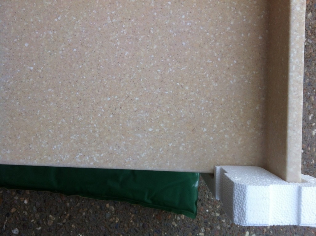 49″ Solid Surface Vanity Top Sandstone color w/ Undermount Sink – PICKUP ONLY