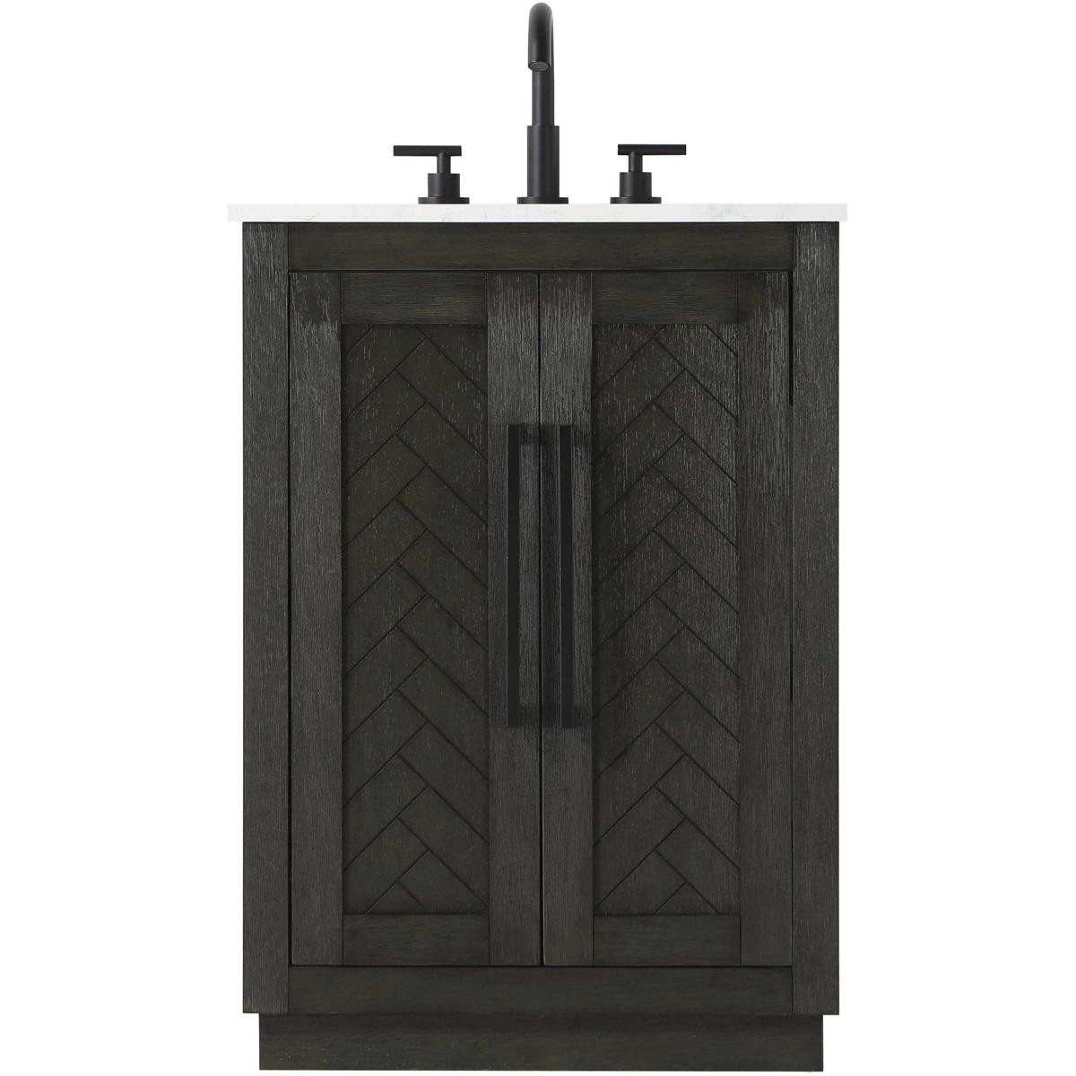Elegant Lighting VF29024CO Chase Vanity Chocolate Oak