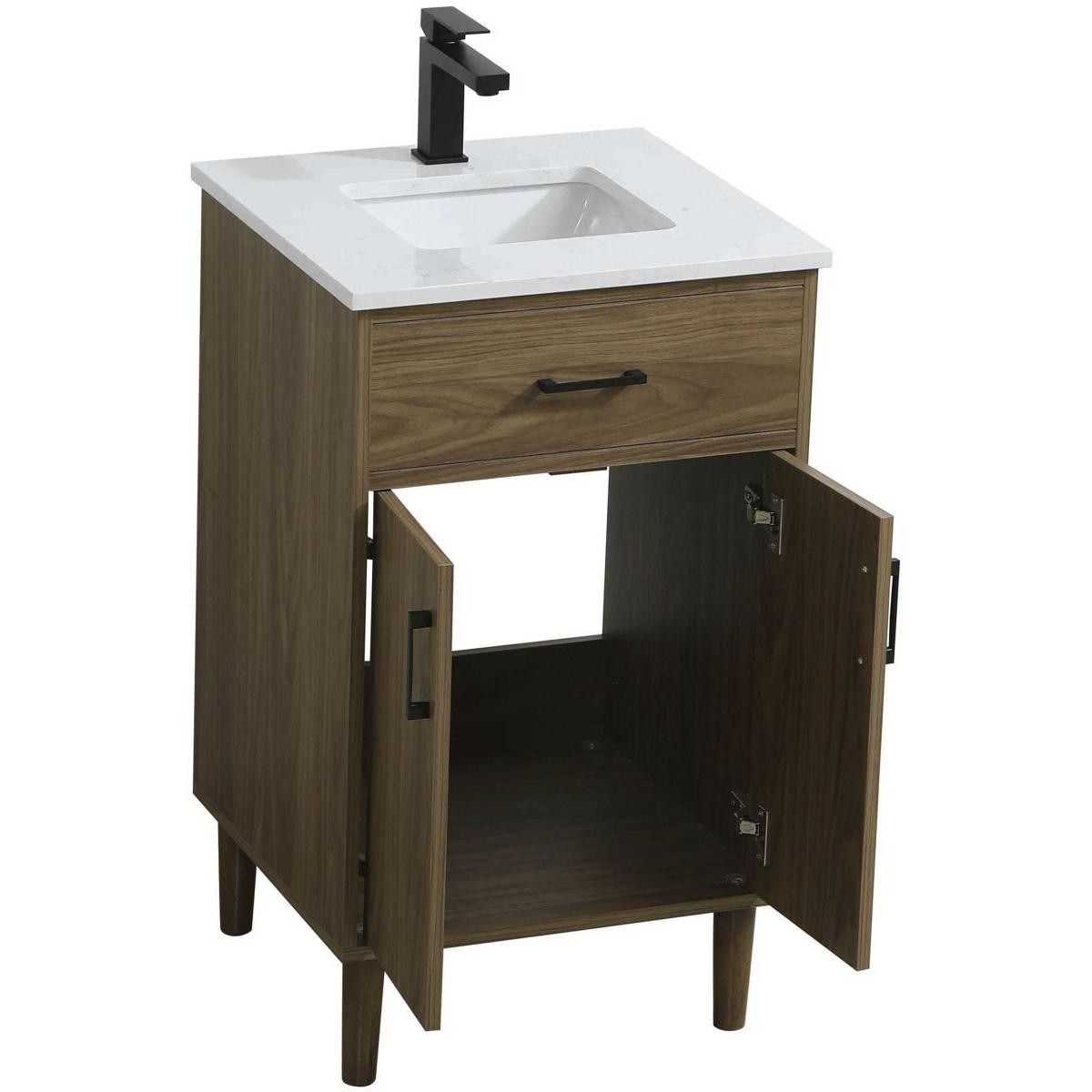 Elegant Lighting VF25020WB Chandler Vanity Walnut Brown