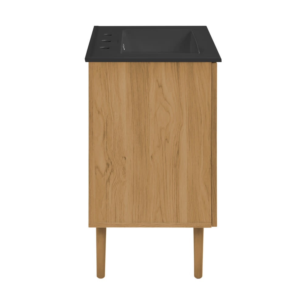 Swiss Madison SM-BV373-3MB Bron 24″ – Golden Oak / Matte Black