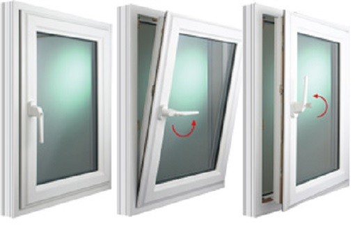 Tilt & Turn UPVC HIGH ENERGY EFFICIENT CASEMENT WINDOW 37.5″x23.5″ Made in USA
