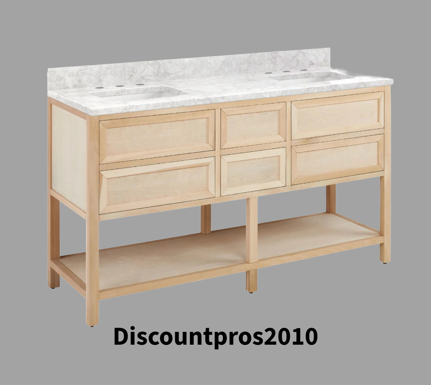Signature Hardware SH483636 Robertson 60″ Double Vanity – New in Box