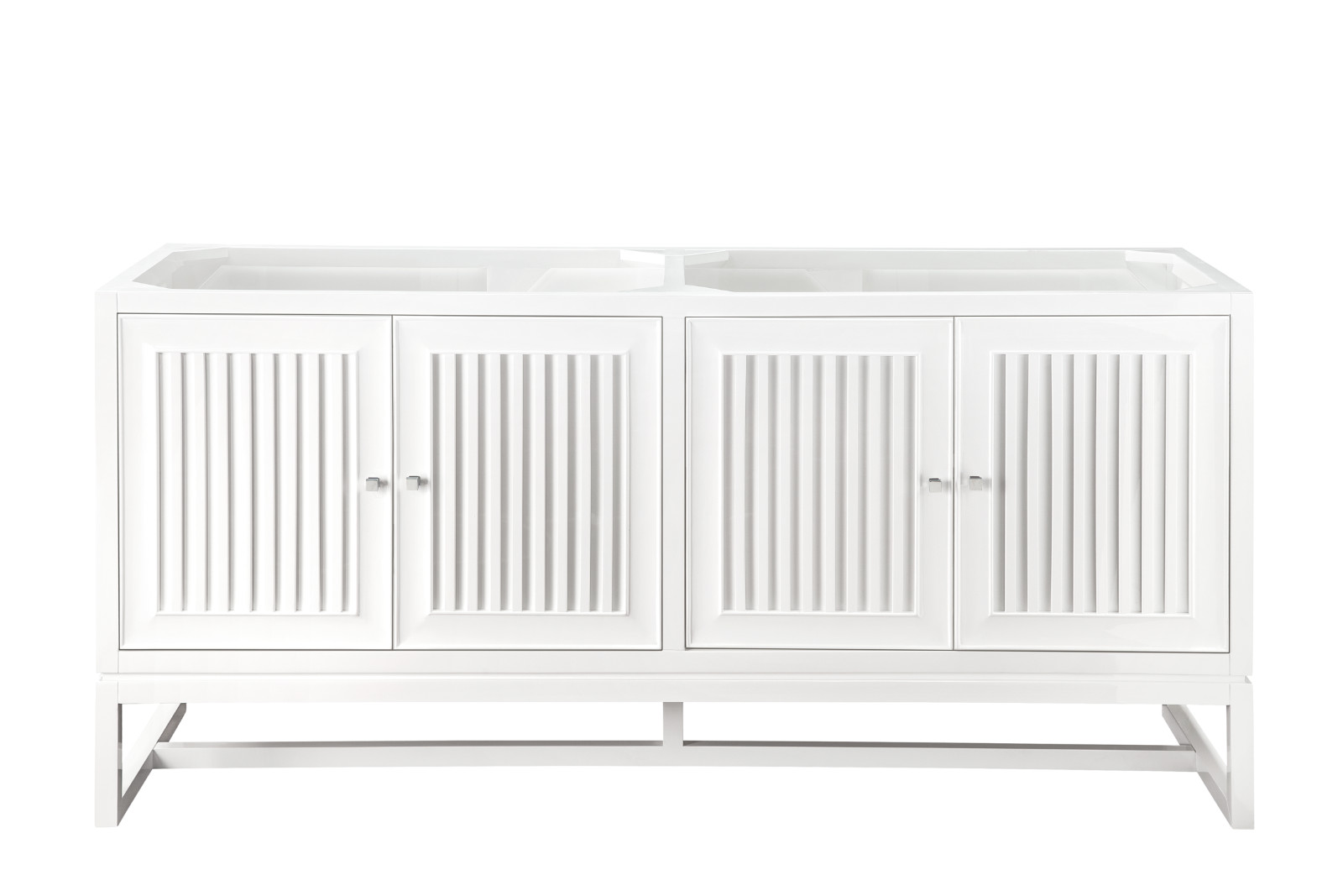 72″ James Martin Athens E645-V72-GW Double Vanity Cabinet, Glossy White