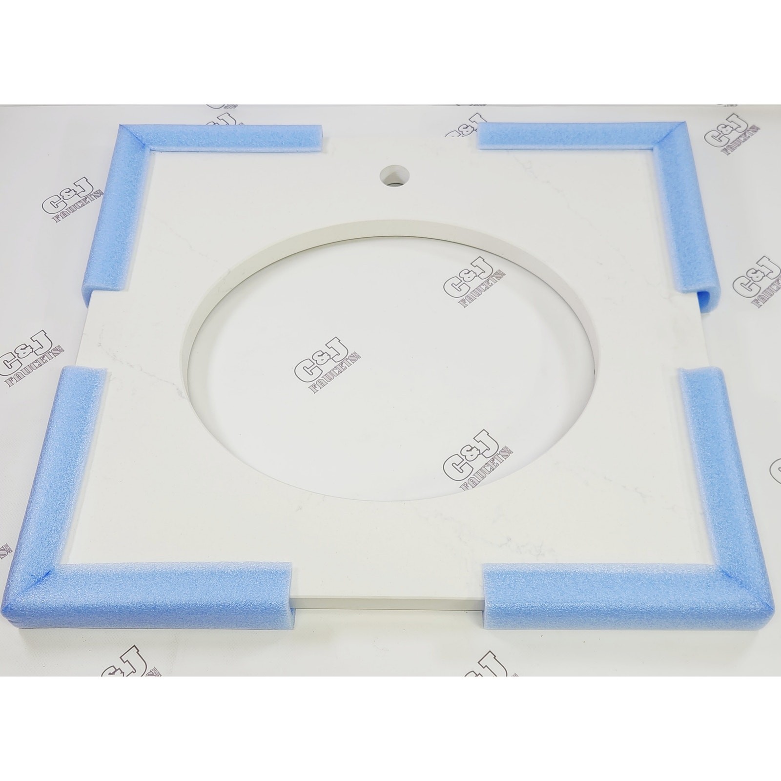 Kohler 28247-EST Silestone Quartz 25″ Vanity Top Oval Cutout – ET Statuario
