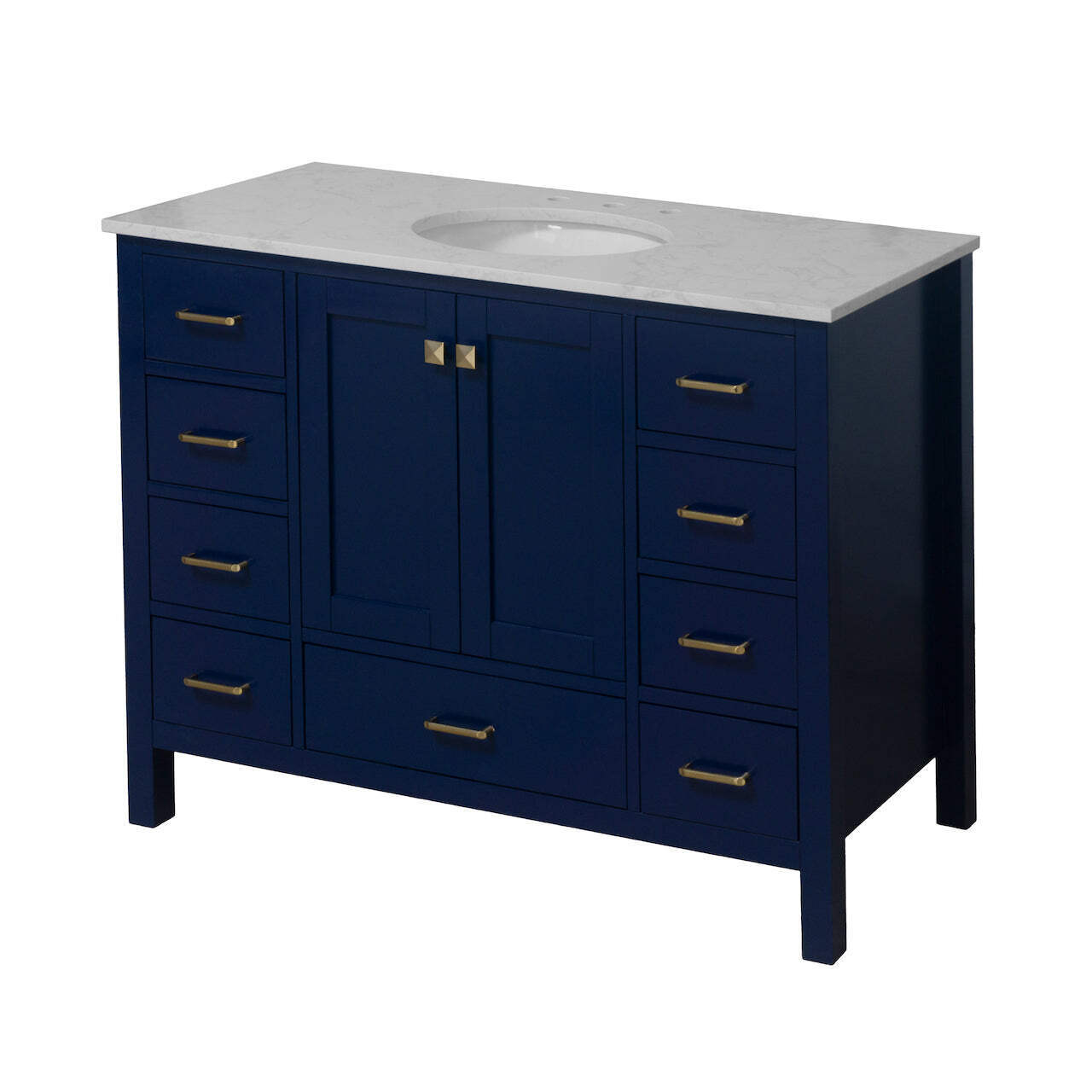 Horizon 48-inch Vanity with Engineered Carrara Top
