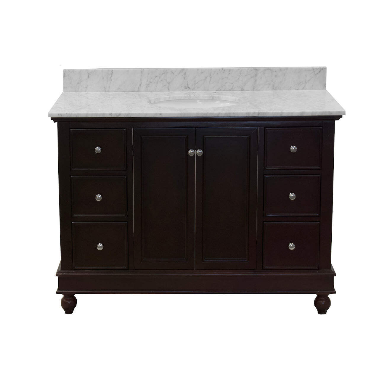 Bella 48-inch Vanity with Carrara Marble Top