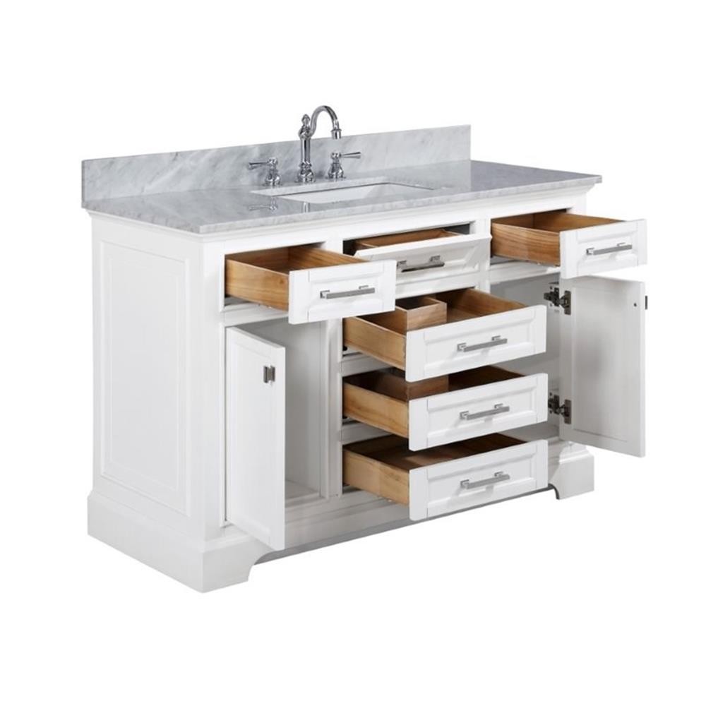 Maklaine 48″ Single Vanity in White