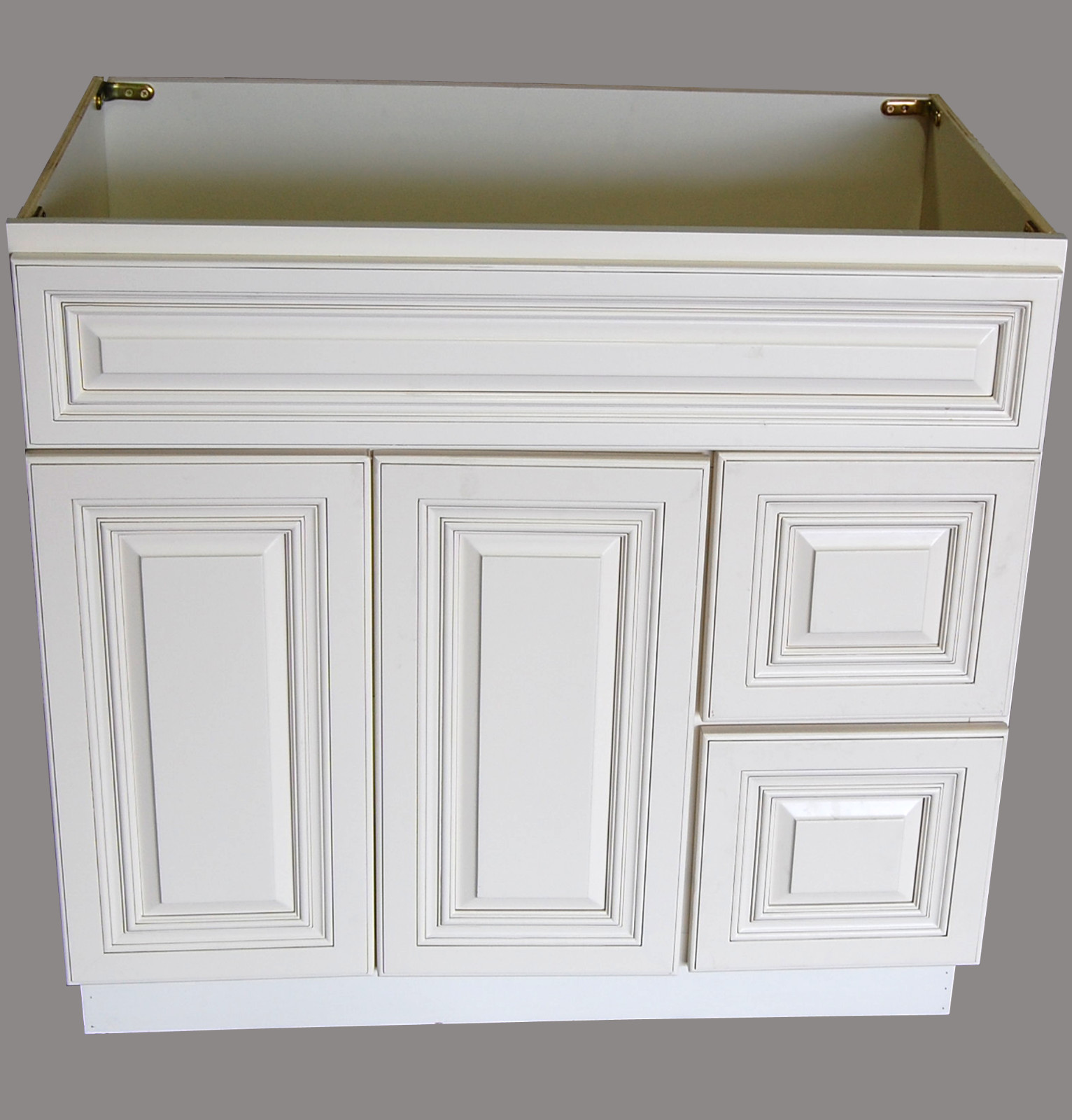 New Antique White Single-sink Bathroom Vanity Base Cabinet 36″ Wide x 21″ Deep